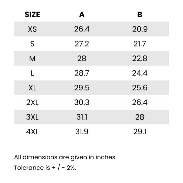 Hoodies, swearshirts, jackets - Regular cut – sizing in inches