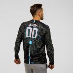 Custom Tech Longsleeve Shirt with your team design name and number