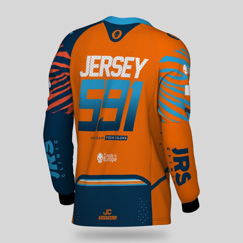 Free design #51 - ORANGE Custom Paintball & Speedsoft Jersey.